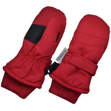 Children Toddlers And Baby Mittens Made With Thinsulate And Fleece - Winter Waterproof Gloves - Kx Gear By Zelda Matilda, Red, 2