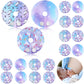 Breling 24 Pack G Tube Button Covers Cotton Pads for Feeding Support G Tube Accessories, Unicorn Feeding Button Pads Supplies Nu