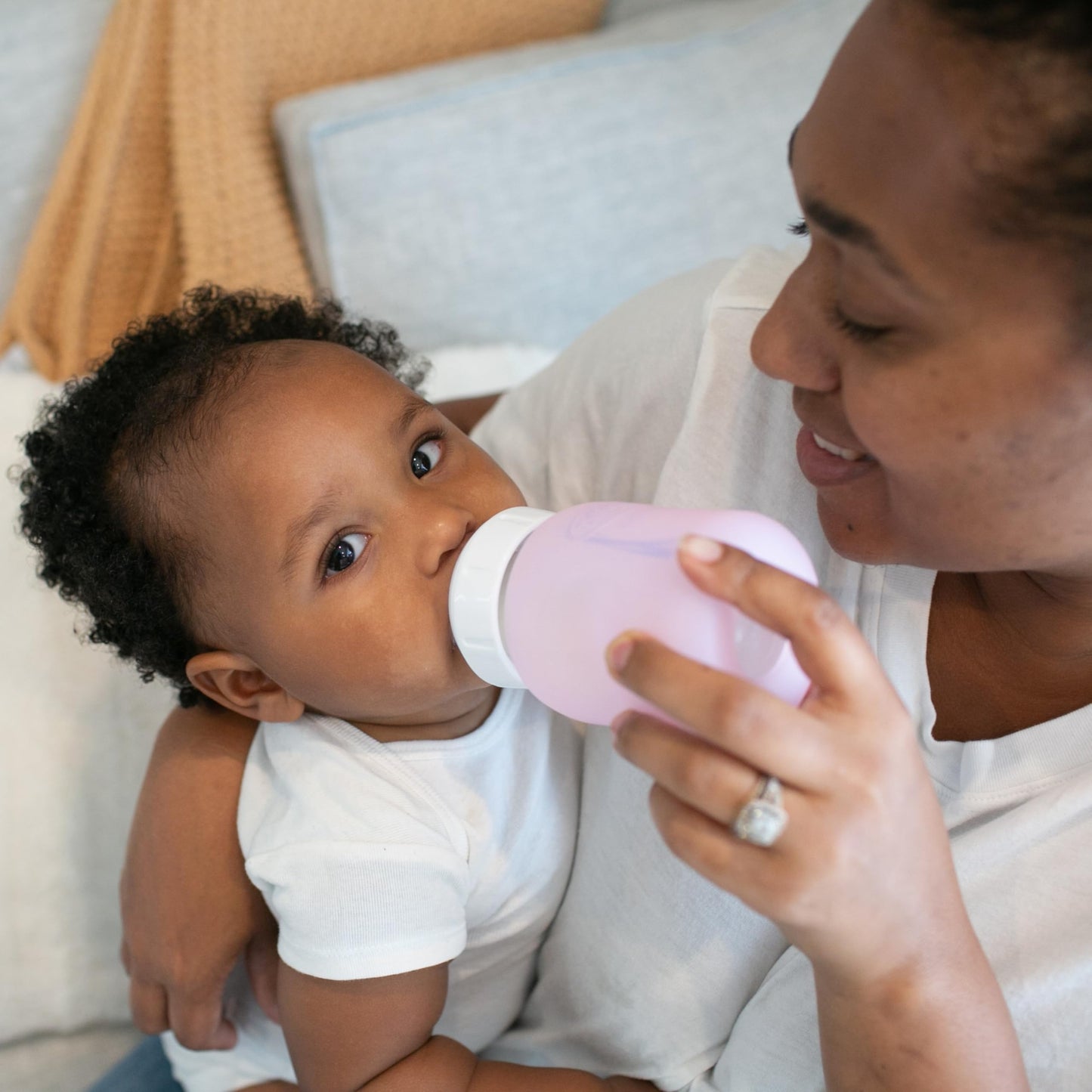 Dr. Brown'S Natural Flow Options+ Glass Baby Bottle Sleeves,100% Silicone,5 Oz,Wide-Neck,Pink