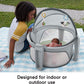 Fisher-Price Portable Bassinet On-The-Go Baby Dome, Travel Play Space With Developmental Newborn Toys & Canopy, Puppy Perfection