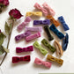 Velvet Baby Hair Clips, 20Pcs Boutique Mini Bows Barrettes, Fully Lined Hair Pins Accessories For Infant Toddler Baby Girl'S Fin