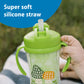 Dr. Brown'S Milestones Insulated Sippy Cup With Straw And Handles, Spill-Proof Tumbler With Lid, 2-Pack, Blue & Green, 10 Oz/300