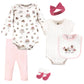 Hudson Baby Baby Boys 19120S Hudson Unisex Cotton Layette Set Sweet Bakery 0 3 Months, Sweet Bakery, 0-3 Months Us