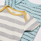 Gerber Baby Boy'S 8-Pack Short Sleeve Onesies Bodysuits, Dinosaur Blue, 12 Months