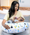Infans Mini Baby Feeding Pillow Cotton|Maternity Feeding Pillow Portable & Adjustable|Nursing Pillow For Mother And New Born Bab