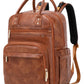 LORADI 18 Pockets Large Diaper Bag Backpack with 4 Insulated Pockets and Stroller Clips, Baby Shower Essentials (Brown, Large)