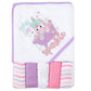 Baby Hooded Bath Towel and Washcloth Set for Infant Girls 6-12 Months (Little Sprinkle Magical Unicorn)