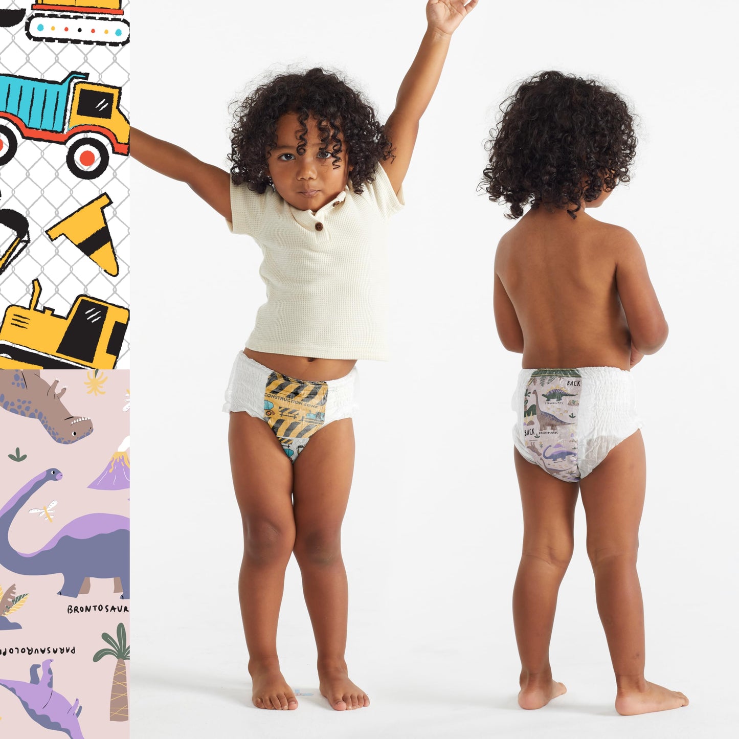 The Honest Company Clean Conscious Training Pants | Plant-Based, Sustainable Diapers | Rompin' & Stompin' + Diggin' It | Size 4T