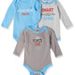 Hudson Baby Baby Girls Cotton Long-Sleeve Bodysuits T Shirt Set, Mr Cool Dude, 12-18 Months Us