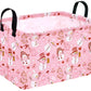 DUYIY Rectangle Christmas Gift Storage Basket Home Shelf Storage Basket Organizer Box Clothes Laundry Hamper Nursery Basket Laun