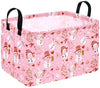 DUYIY Rectangle Christmas Gift Storage Basket Home Shelf Storage Basket Organizer Box Clothes Laundry Hamper Nursery Basket Laun