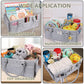 Xuanguo Baby Diaper Caddy Organizer With Handle Gender Neutral Baby Stuff Large Nursery Storage Bin Basket Portable Tote Bag Car