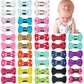 40Pcs Baby Girls Fine Hair Clips 1.75Inch Grosgrain Ribbon Hair Bows Snap Hair Clips Barrettes Handmade Hair Accessories For Gir