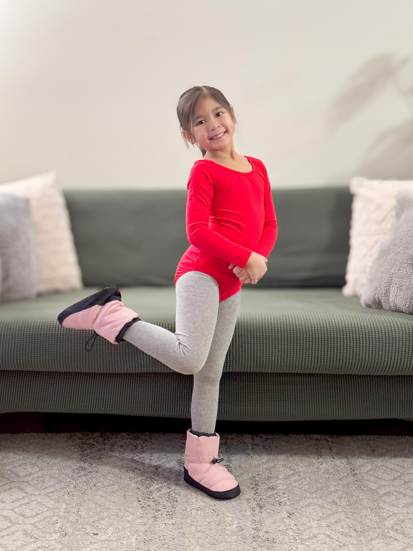 Stelle Toddler Girls Tights Baby Seamless Knit Thick Cotton Leggings Pantyhose(Infants/Kids/Childern)(Grey,Xxs)