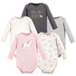 Hudson Baby Unisex Baby Cotton Long-Sleeve Bodysuits, Gold Unicorn, 3-6 Months Us