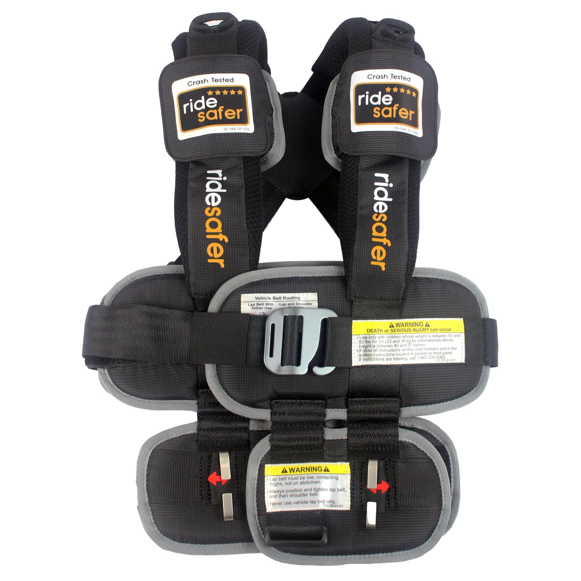Ridesafer - Large Black, Lightweight, Compact, Portable Car Seat - Perfect For Travel And Everyday Child Safety
