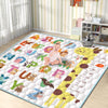 Baby Play Mat For Floor, 79X71 Extra Large Playpen With Giraffe Height Gauge, Non-Slip One-Piece Thick Crawling Mat For Babies A