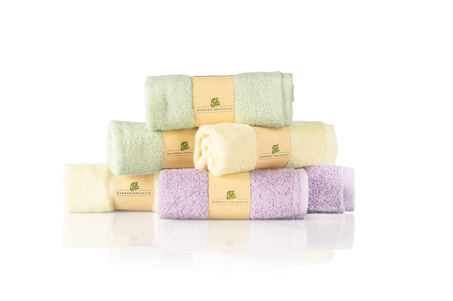 Bamboo Organics 100% Rayon From Bamboo Baby Washcloths Soft Baby Wipes