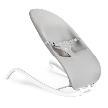 Munchkin Spring Baby Bouncer And Rocker Seat, 2-In-1 Design, Portable And Lightweight With 3 Recline Positions, Grey