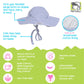 Flap Happy Baby-Girls Newborn Floppy Hat, White Eyelet, X-Small