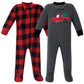 Hudson Baby Unisex Baby Fleece Sleep And Play, Christmas Tree, 3-6 Months Us