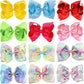12Pcs Hair Bows For Girls 6 Inch Grosgrain Ribbon Boutique Big Hair Bow Alligator Clips For Girls Teens Princess Cowgirl Mexican