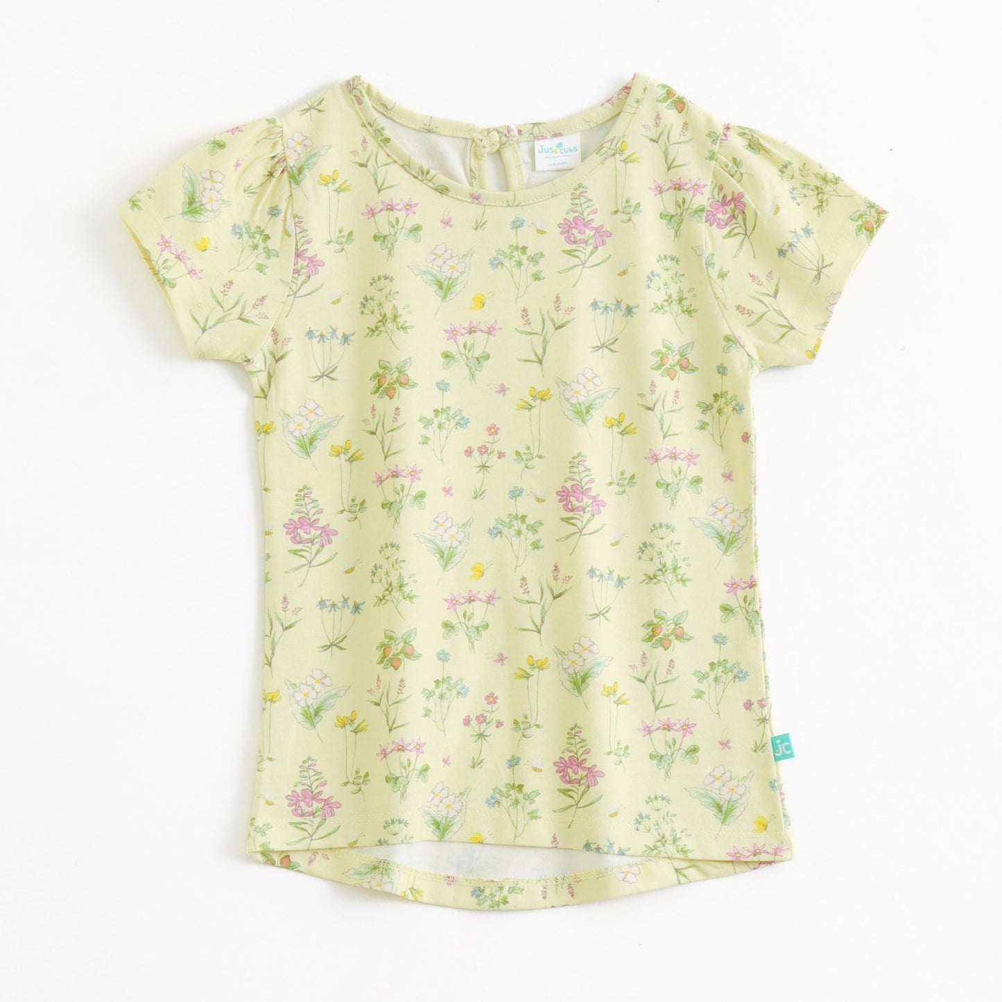 Jus Cubs Girls Jersey Kids Graphic Printed TShirt  Yellow (in, Age, 6 Years, 7 Years, Yellow)