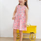 Girls Sleeveless Dress Cat Dress Girls Pink Swing Sundress Baby Girls Backless Bowknot Back To School Dress Girls Cat Outfits Pi