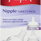 Playtex Nipple Variety Kit, Medium Flow, 4-Count