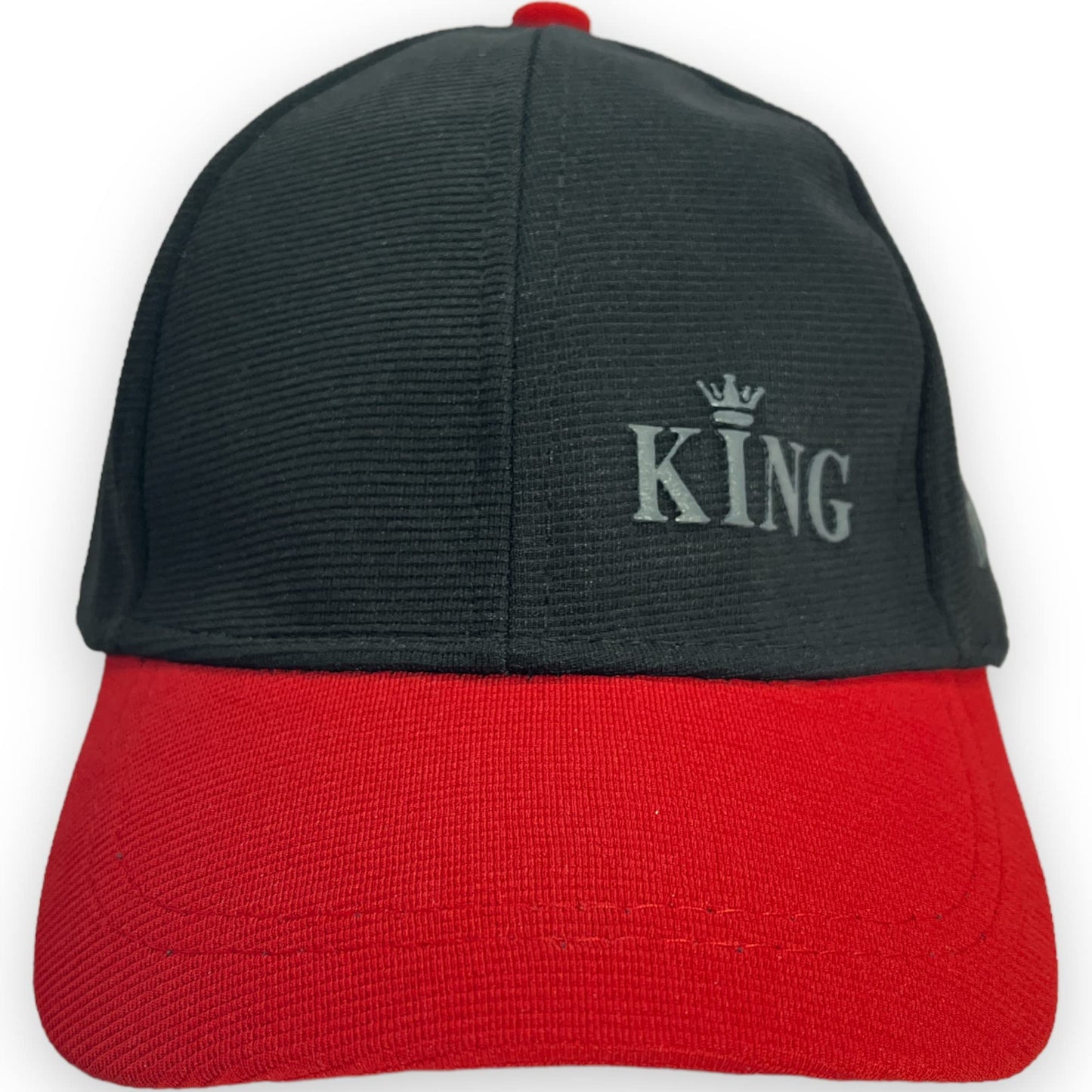 Mee Trend Stylish Summer Adjustable Baseball Cap For Boy & Girls (Age 4 To 14 Yrs) (Black + Red)