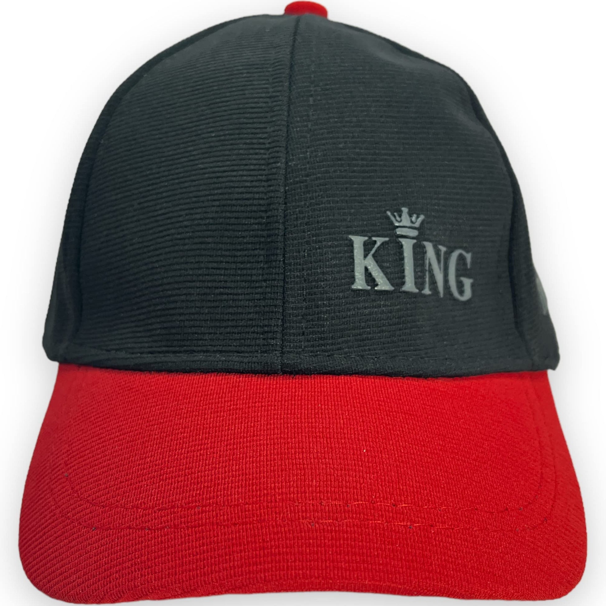 Mee Trend Stylish Summer Adjustable Baseball Cap For Boy & Girls (Age 4 To 14 Yrs) (Black + Red)