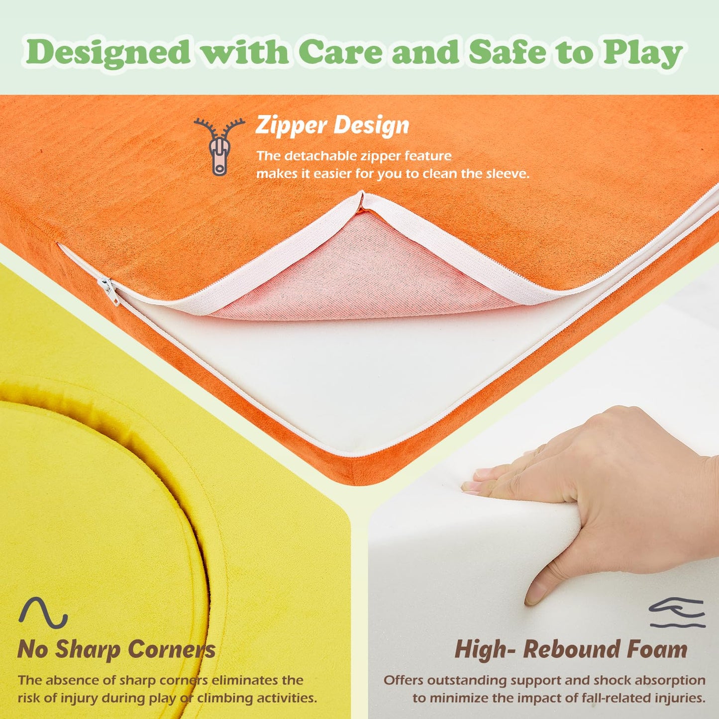 Climbing Toys For Toddlers, Toddler Climbing Toys Indoor, 7-Piece Soft Foam Climbing Blocks Set, Baby Climbing Toys, Toddler Pla