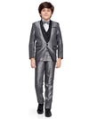 Jeetethnics Boys Grey Coat Suit Set With Waistcoat Shirt And Trousers (9041D)