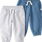 Little Planet by Carters Boy 2-Pack Pants Made with Organic Cotton, Navy, Grey, 3M
