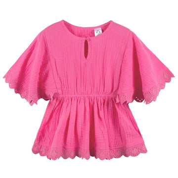 Gerber Baby Girl'S Standard Toddler Kaftan Swim Cover Up, Pink, 0-3 Months