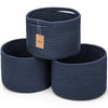 Maxuni Small Rope Baskets for Storage, Baskets for Gifts Empty, Cute Round Woven Baskets, Decorative Shelf Basket 9.82?.82?.1 , 