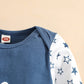 Amawmw Newborn Baby Boy Little Brother Sleeper Gown Stars Long Sleeve Nightgown Pajamas Gifts Stuff Essential Outfit
