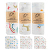 BelleStyle Muslin Swaddle, 120cm x 120cm Large Bamboo Cotton Soft Baby Swaddle Wrap Receiving Blankets for Newborns Infant Showe