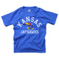 Wes And Willy Ncaa Kids Ss Organic Cotton Tee Shirt, Kansas Jayhawks, Xl, Blue Moon