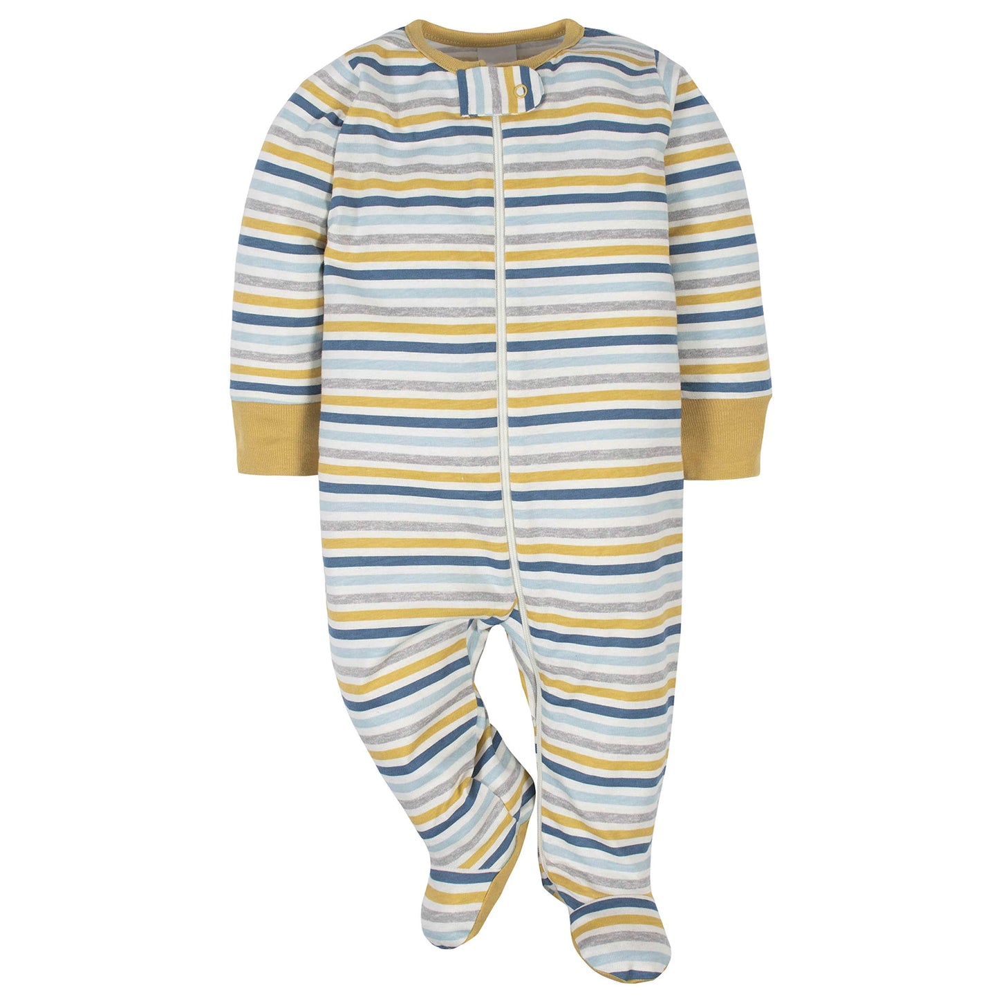 Gerber Baby Boys' 4 Pack Sleep 'N Play Footie, Dinosaur Blue, 6-9 Months