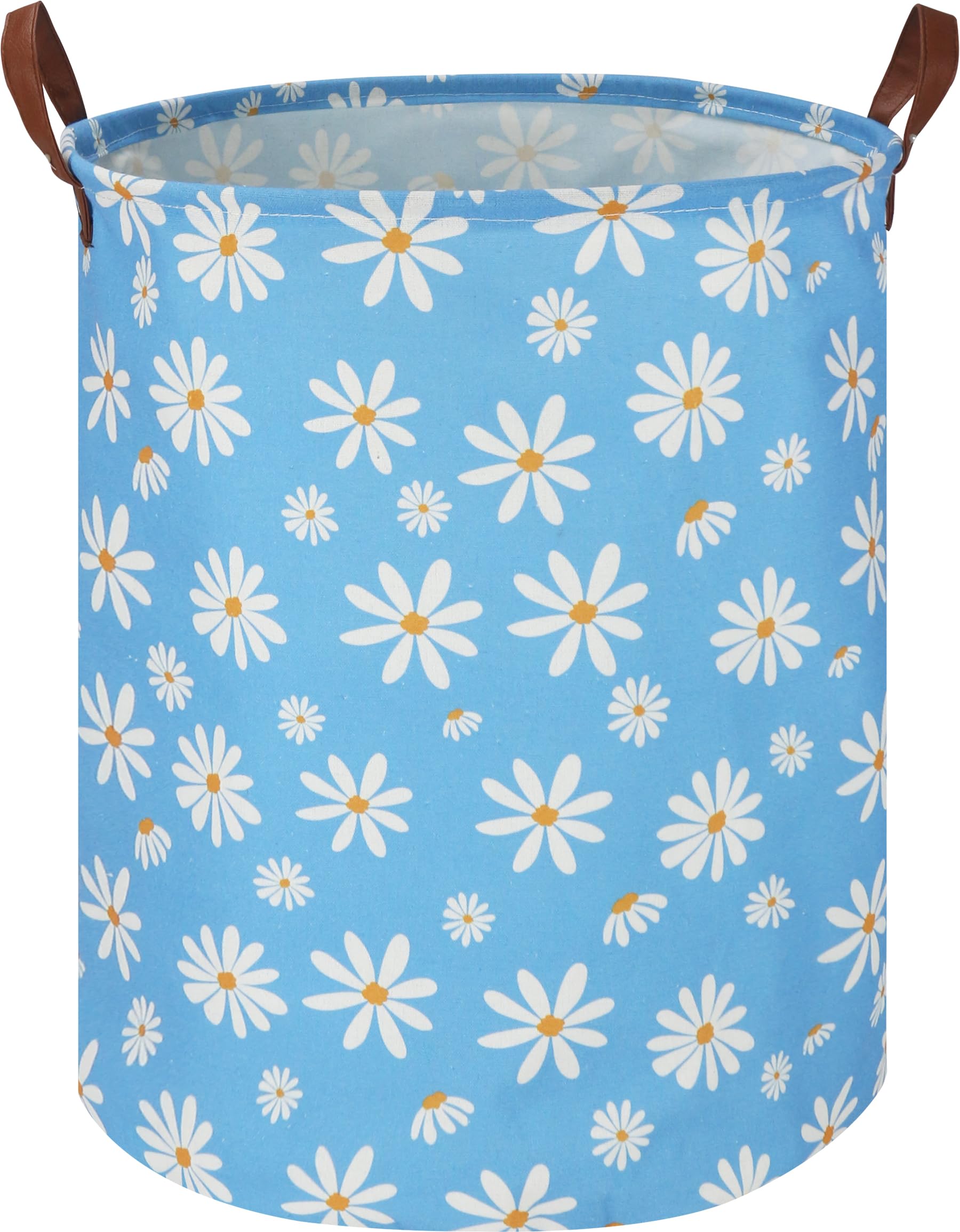 Ntaohamper Kids Laundry Hamper,Blue Laundry Basket,Baby Nursery Hamper,Waterproof Toys Storage Bin,Clothes Organizer,Gift Basket