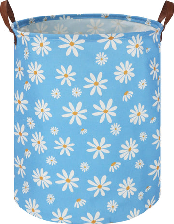 Ntaohamper Kids Laundry Hamper,Blue Laundry Basket,Baby Nursery Hamper,Waterproof Toys Storage Bin,Clothes Organizer,Gift Basket