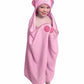 Pink Dog - Hooded Towel 100% Cotton One Of A Kind Extra Large 54X30 Inc.Toddler/Child Animal Character Towel With Paws And A Tai