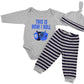 Unique Baby Boys This Is How I Roll Hanukkah Layette Set Cap (18 Months)