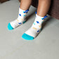 RATIVE Non Skid Anti Slip Cotton Crew Baby Babies Toddler Toddlers Socks for Boy Boys 2T 3T 2T-3T 12-24 12-18 Months With Grip G