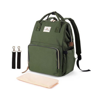 Ramhorn Diaper Bag Backpack for Women, Travel Backpacks with Insulated Bottle Pocket, Stroller Straps and Changing Mat