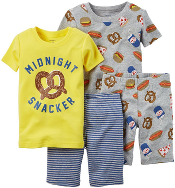 Carter'S Baby Boys' 4 Pc Cotton 321G087, Print, 6 Months