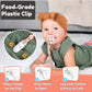 Silicone Pacifier Clip For Babies | 4 Pain Relief Textures, One-Piece Design | 100% Food-Grade, Flexible Binky Clips For Boys &
