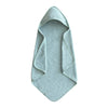 Mushie Baby Hooded Towel | Organic Cotton (Sea Mist)