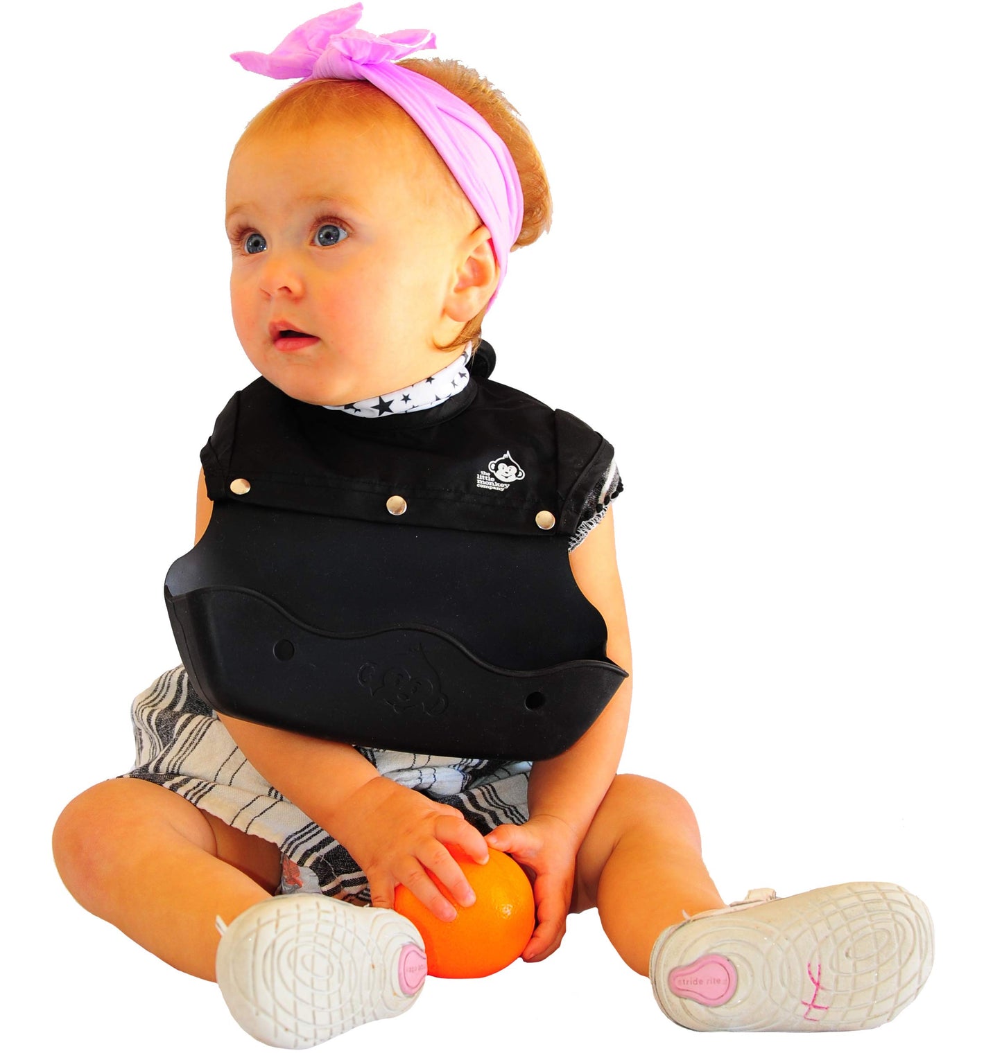 The Little Monkey Company Silicone Bibs For Babies And Toddlers - Wipes Clean In Seconds Waterproof Bib Protects From Every Mess